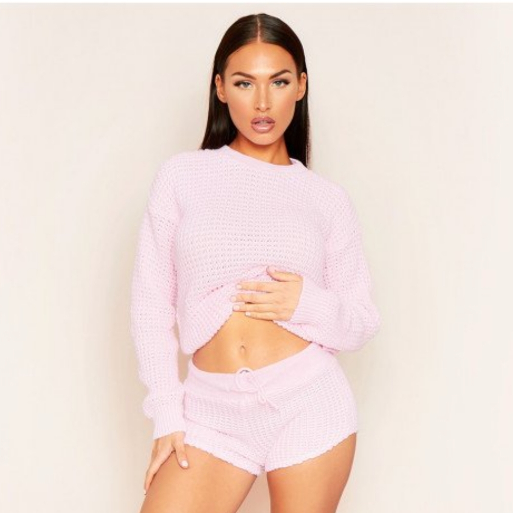 Missy Empire Waffle Knit Co-ord
